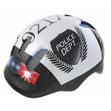 Greenheimengroße Durchlüftungsöffnungen mit Mückenschutzintegriertes .. nder Fahrradhelm POLICE, Weiß(Weiß/Schwarz), 52-57 cm nachhaltig