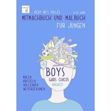 Greenheimer Verpackung sind 6 verschieden farbige Mini-Buntstifte ent.. h und Malbuch - Jungen. 6-10 Jahre nachhaltig