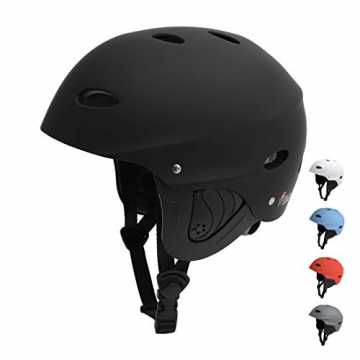 Greenheim Schalenmaterial: ABS Schlagschaum: EVA Belüftung: 11 Lüftun.. Helm Wakeboard Helm Skaterhelm Fahrradhelm Herren Damen Jungs & Kinderhelm Wassersport Helm mit Ohrenschütz... nachhaltig
