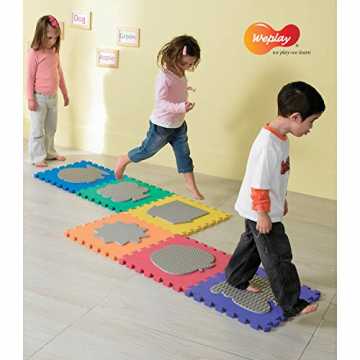  Sensorik Matten bunt 6er Set nachhaltig