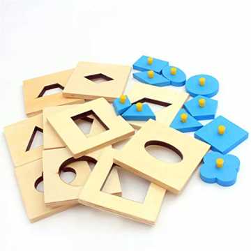 GreenheimlzGröße ungefähr: 7.5 * 7.5cmPaket Enthalten: 1 SatzEigensch.. me Edition Montessori Math Spielzeug Holz Geometrie Form Insets Set Bildung V... nachhaltig