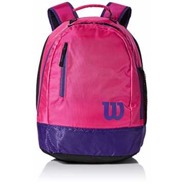 Wilson Jugendrucksack, 2 Fächer, Bis zu 2 Schläger, rosa/violett, WR8000002001 Wilson Jugendrucksack, 2 Fächer, Bis zu 2 Schläger, rosa/violett, WR8000002001