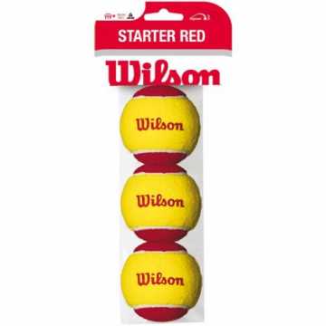 Greenheimdertem Sprungverhalten als normale Bälle, Ideal für Kinder z.. nisbälle Starter Red für Kinder, gelb/rot, 3er Pack, WRT137001 nachhaltig
