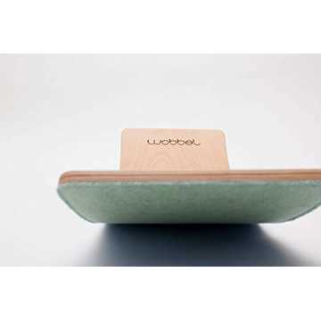 belboard Starter Transparent lackiert mit Filz Forest Grün Yogaboard nachhaltig