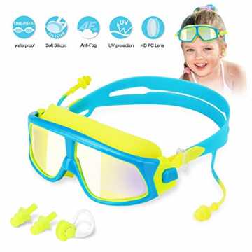 Kinder Schwimmbrille Schwimmbrillen für Kinder Taucherbrille Swimming Goggles, Anti Neb...