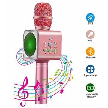 Greenheim Bluetooth-Funktion.-Eigenschaften:Funktion: Mikrofon + Blue.. Karaoke Mikrofon Xpassion tragbare drahtlose dynamisches Mikrofon&Lautspreche... nachhaltig