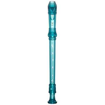 Greenheiml hergestellt, aus dem auch die regulären Yamaha Modelle ge..  20GB Blockflöte Sopran deutsche Griffweise transparent blue nachhaltig