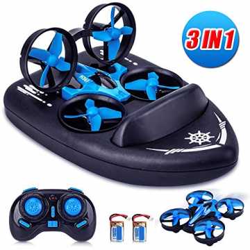 Yard Ferngesteuerte Boote / Drohne Kinder für Wasser und Himmel / RC Mini Quadcopter 3 ...