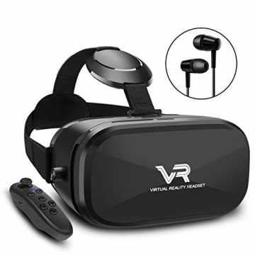 Greenheim von 120° für eine optimale 360° Rundum-Panorama VR Sicht vo.. le, YEMENREN HD Virtual Reality 3D VR Headset mit Bluetooth Controller, für A... nachhaltig