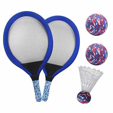 Greenheim2 Bälle und 1 federball .2 in 1 entworfen, können Kinder es .. der Schläger Set mit Federball Tennisball, Badminton Tennisschläger Racket Sp... nachhaltig
