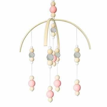 Greenheimr Baby ruhig zu halten und hilft Ihrem Baby beim Einschlafen..  Mobile Bett Glocke Spielzeug Halter Baby Holz Windspiel Zelt Hängen, 7, 12 * 20 inches nachhaltig