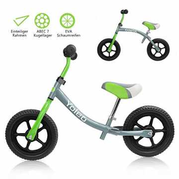 Greenheimg zur Fortbewegung auf Rädern. Mit YOLEO Laufrad werden die .. er Laufrad Lauflernrad Balance Fahrrad Kinderrad für Jungen und Mädchen ab 2-... nachhaltig