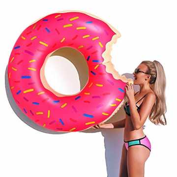 Greenheim, der yotame donut schwimmring das sommer must-have für jede.. wimmring Donut Schwimmreifen Aufblasbarer 120cm Pool Luftmatratze Floating-Ri... nachhaltig