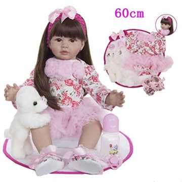 y Prinzessin 24 Zoll 60cm Lebensecht Silikon Vinyl Babys Günstig Reborn Puppe Doll Kinder Mädchen Magnetism... nachhaltig