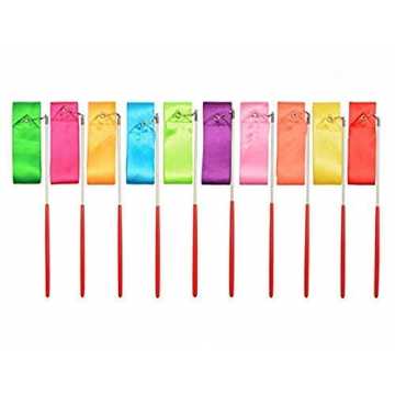  Band,Tanzbänder Streamer 10 Stück 2 Meter Rhythmische Gymnastik Ribbon für K... nachhaltig