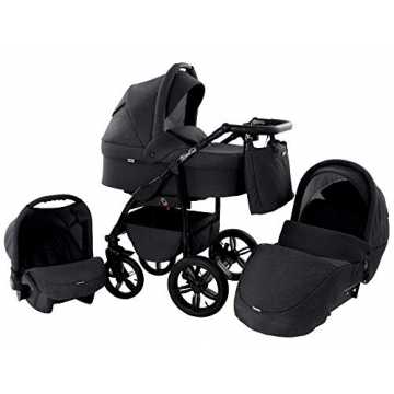 Greenheimieser wunderschöne Kinderwagen im Ökoleder Design ist ein id.. n Babywagen Kombikinderwagen Zeo Wind 3 in 1 Komplettset mit Zubehör 0-3 Jahre 0-15 kg Insektenschutz Einka... nachhaltig