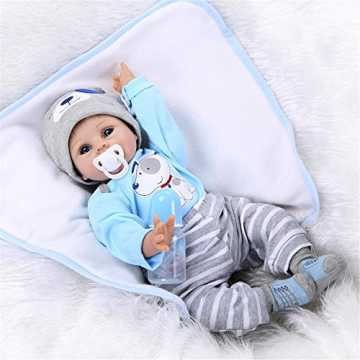 Greenheimn gestaltet. Jeder Zoll dieser lebensechten Babypuppe ist ha.. ensecht Babypuppe Reborn Babys Puppen Realistische Reborn Junge Silikon Puppe 55 cm Kinder Spielzeug Geschenke nachhaltig