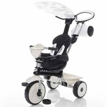 Greenheim Ihres Kindes in 4 verschiedene Phasen anpassen.  Phase: 18 .. rdreirad ZooGo - Kinderwagen Dreirad mit Elternlenkung und Ablagekorb - klappbares und abnehmbares Sonnenda... nachhaltig